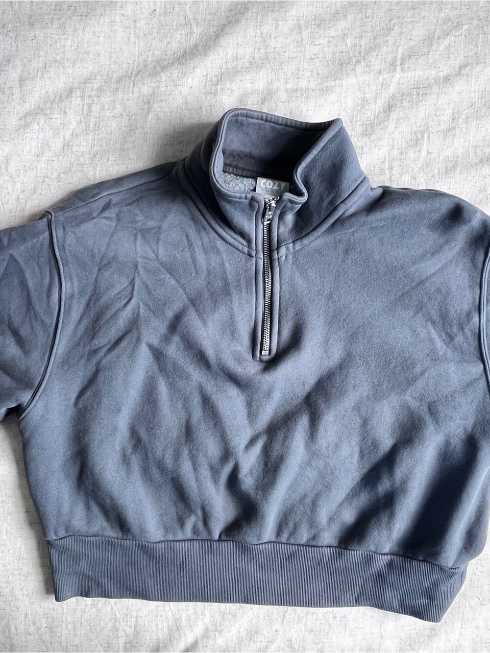 Aritzia Cozy Quarter-Zip Pullover for women - Slate Blue